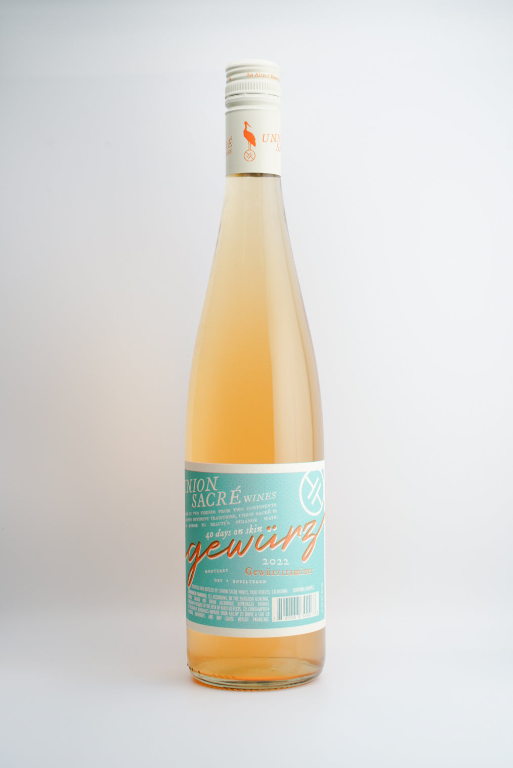 Union Sacré Gewurztraminer, Monterey County, California 2022