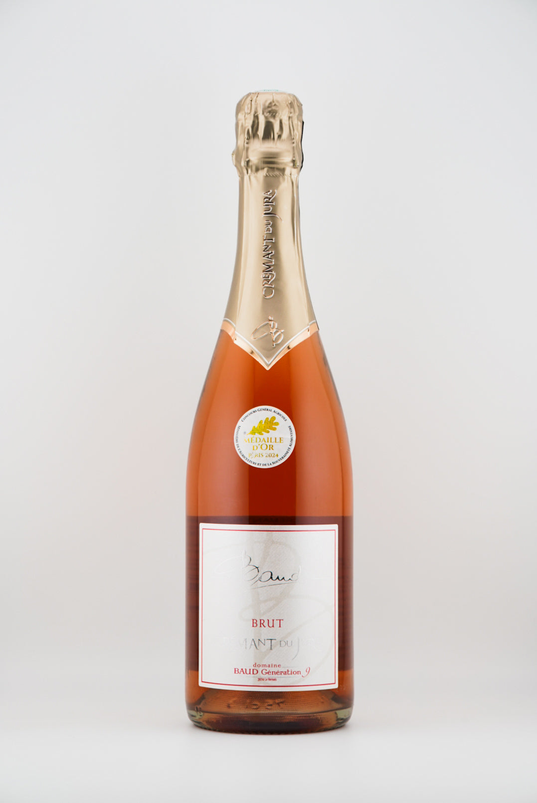 Domaine Baud 'Génération 9' Crémant du Jura Brut Rosé, Jura