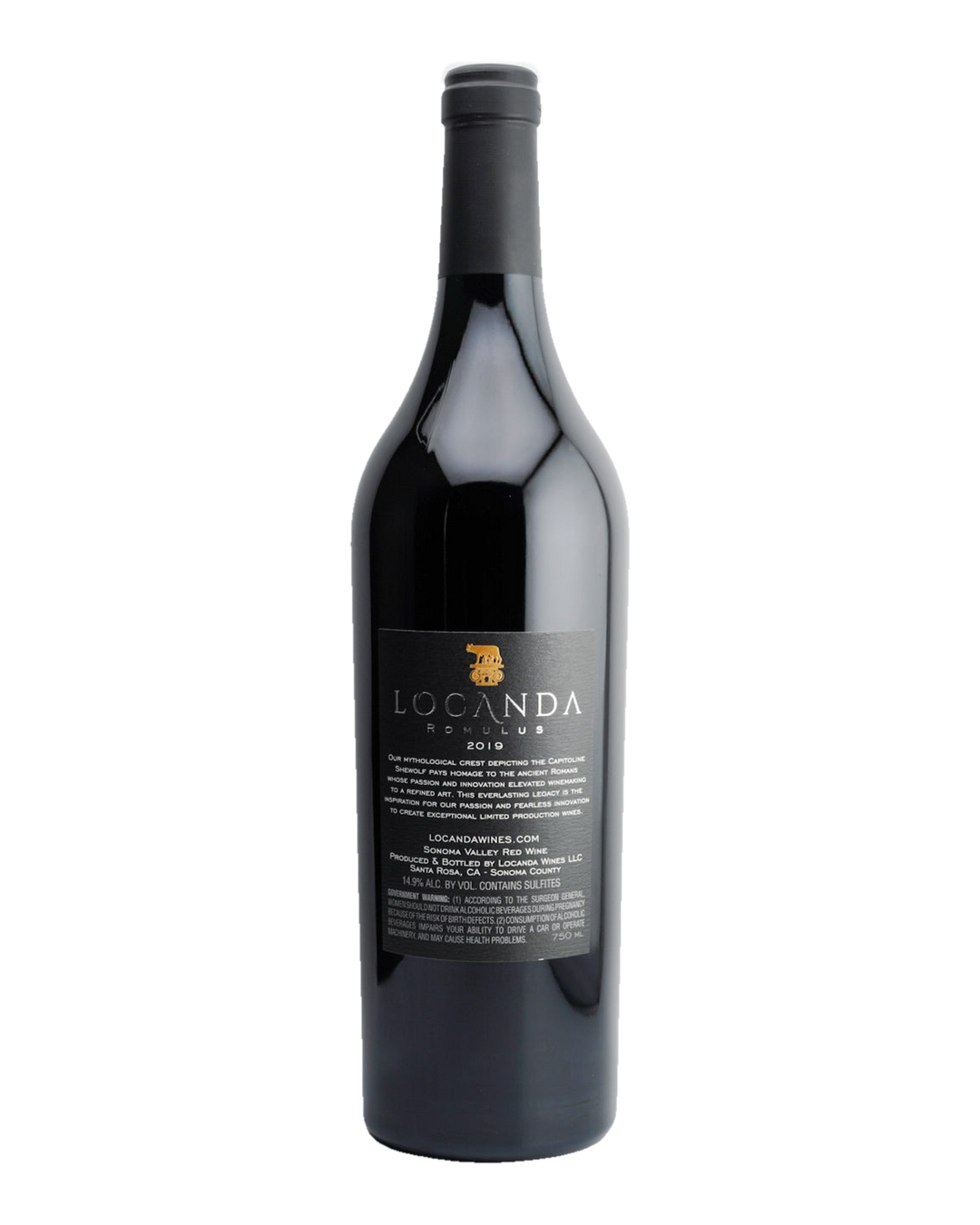 Bottle of 2019 Locanda Estate "Romulus", Sonoma Valley, California