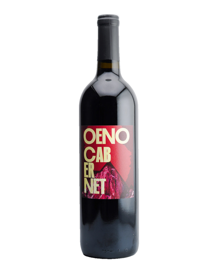 A bottle of 2021 Oeno Cabernet Sauvignon wine from Russian River Valley, California.