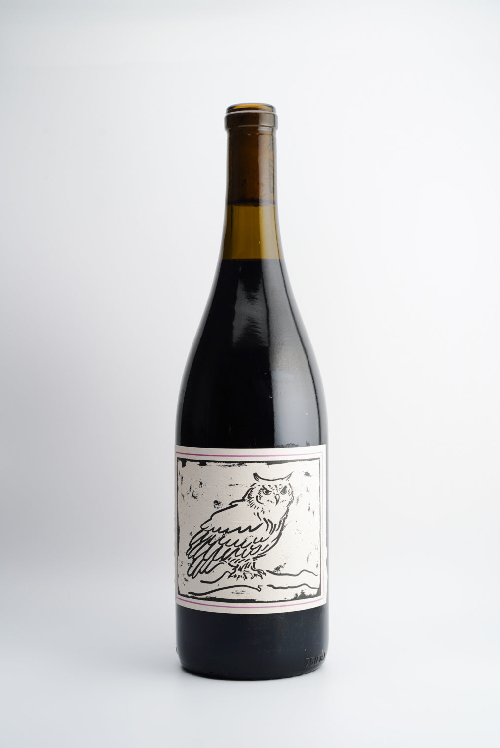 A bottle of 2021 Raj Parr Wines 'Nithya' with a label featuring a bird and waves, indicating the Loire Valley inspiration.