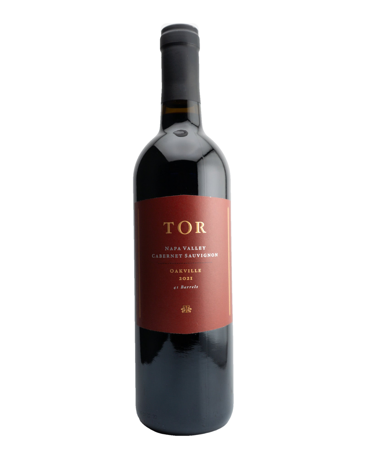 Bottle of TOR Cabernet Sauvignon, Oakville, Napa Valley 2021
