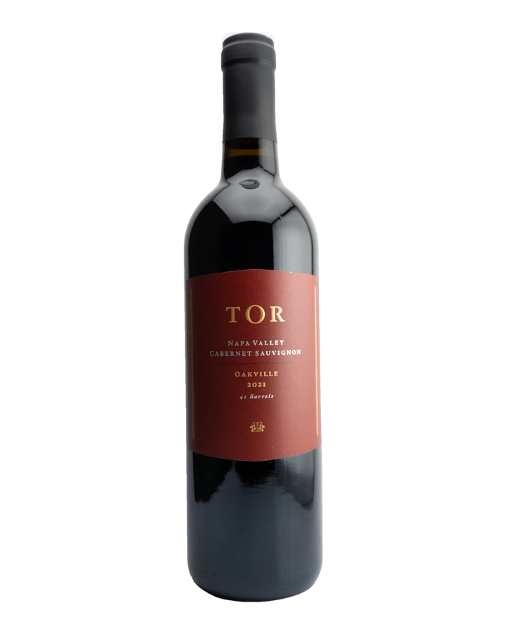 Bottle of TOR Cabernet Sauvignon, Oakville, Napa Valley 2021