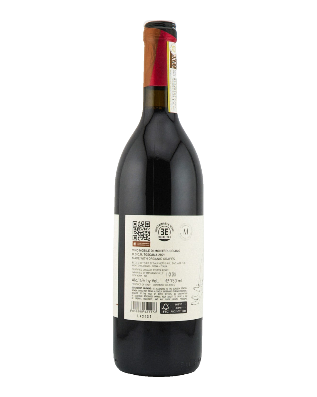Bottle of Salcheto Vino Nobile di Montepulciano DOCG, Tuscany, Italy 2021