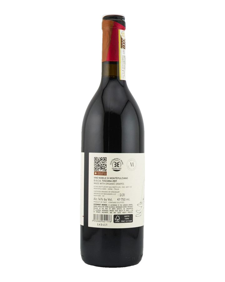 Bottle of Salcheto Vino Nobile di Montepulciano DOCG, Tuscany, Italy 2021