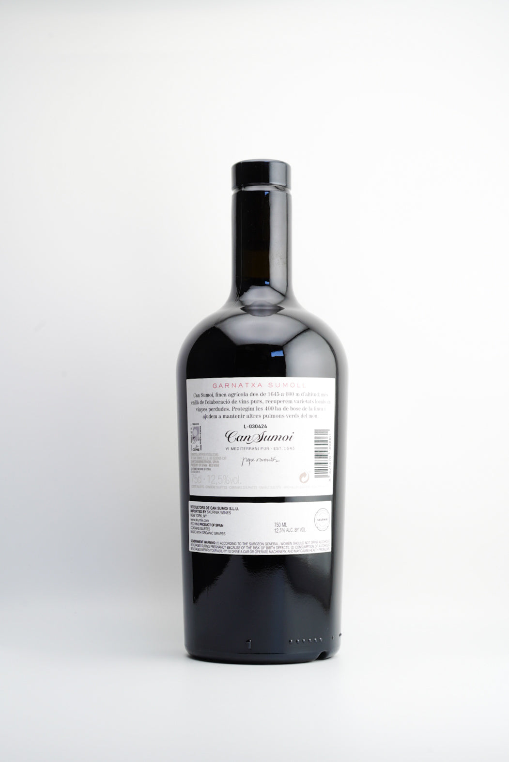 Can Sumoi Garnatxa-Sumoll 2022 | 93pt Natural Red Wine | Penedès