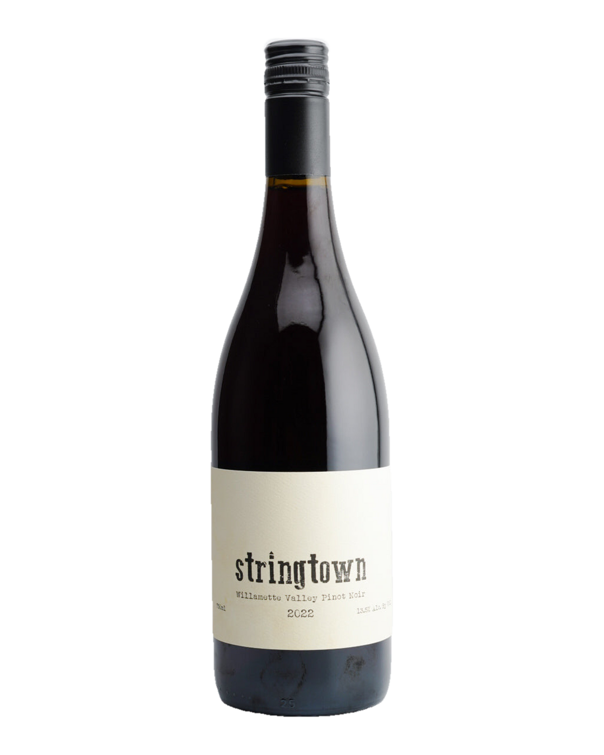 Bottle of 2022 Stringtown Pinot Noir, Willamette Valley, Oregon