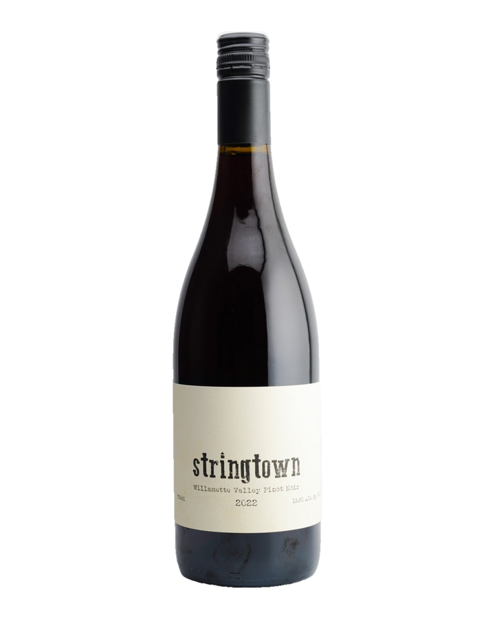Bottle of 2022 Stringtown Pinot Noir, Willamette Valley, Oregon