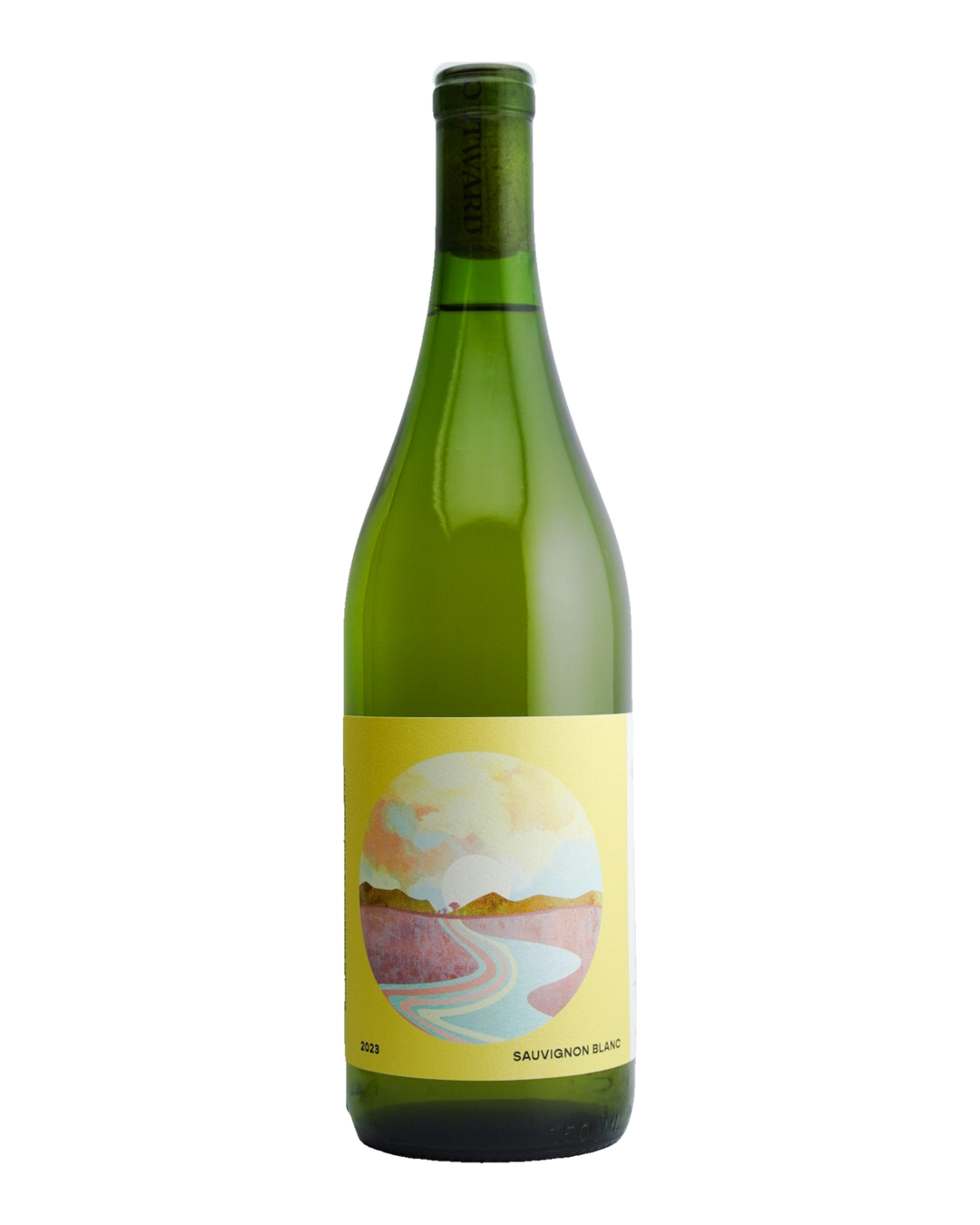 A bottle of 2023 Outward Wines Presqu&