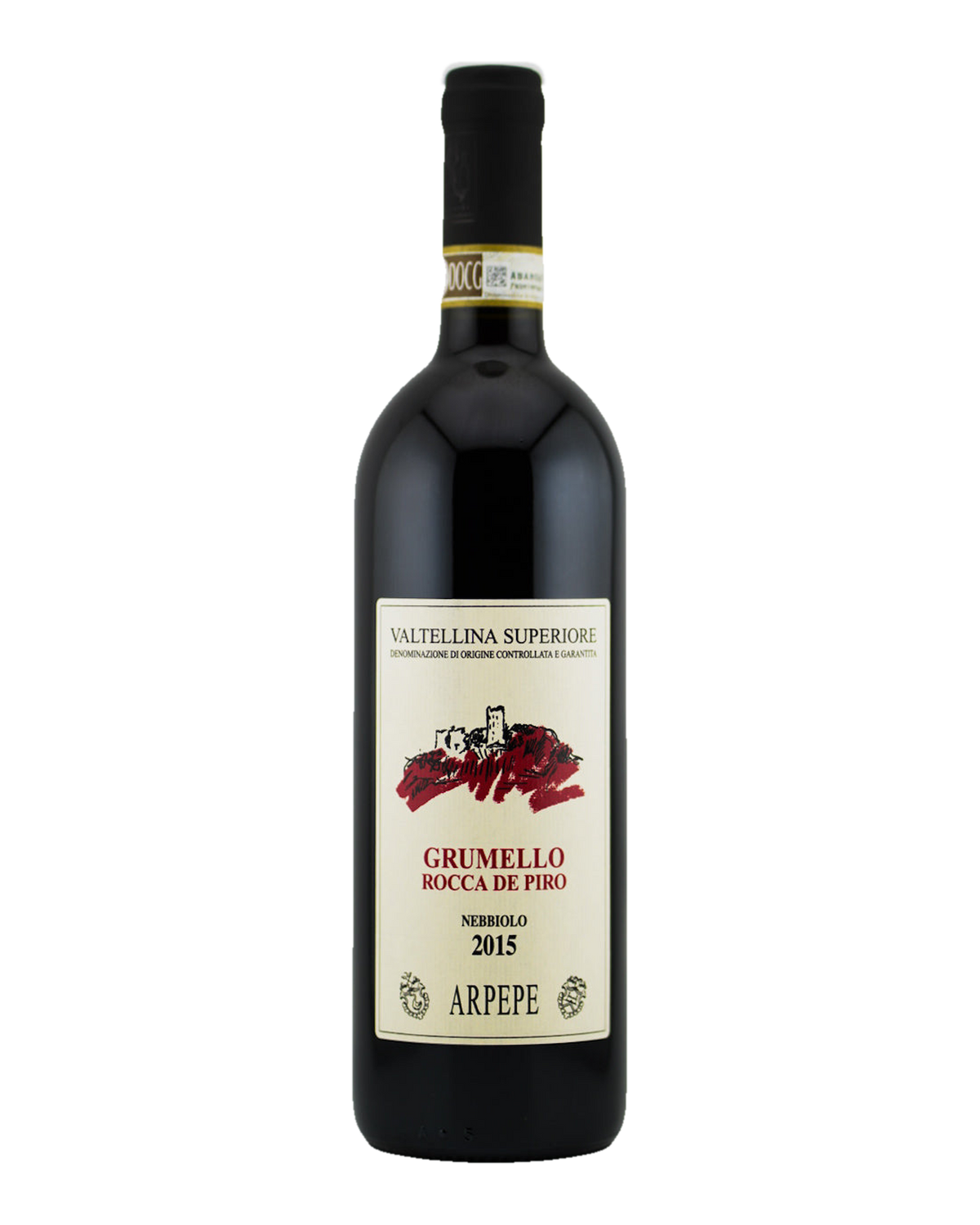 Bottle of Arpepe "Grumello Rocca de Piro", Valtellina Superiore DOCG, Lombardy, Italy 2015