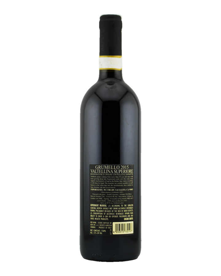 Bottle of Arpepe "Grumello Rocca de Piro", Valtellina Superiore DOCG, Lombardy, Italy 2015
