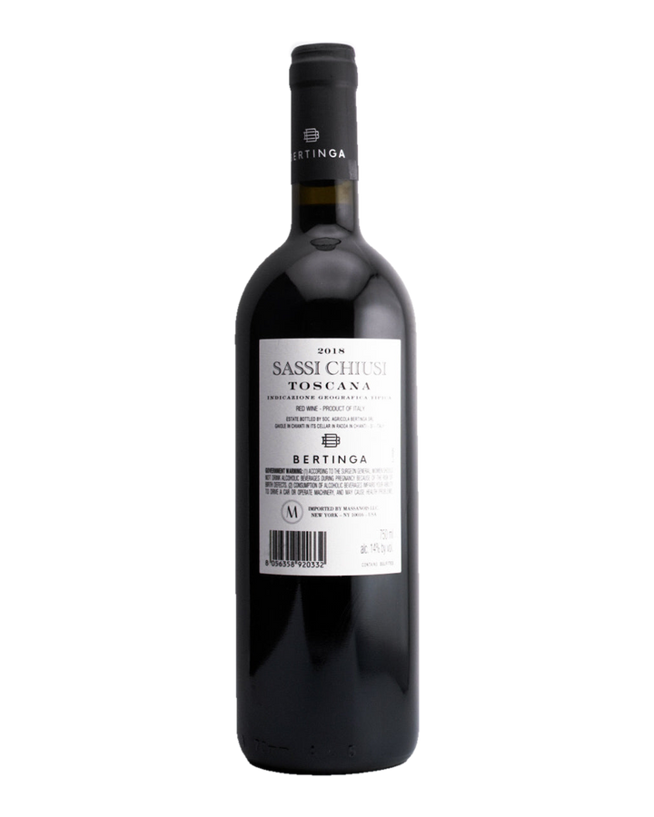 Bottle of Bertinga "Sassi Chiusi", Toscana IGT, Italy 2018