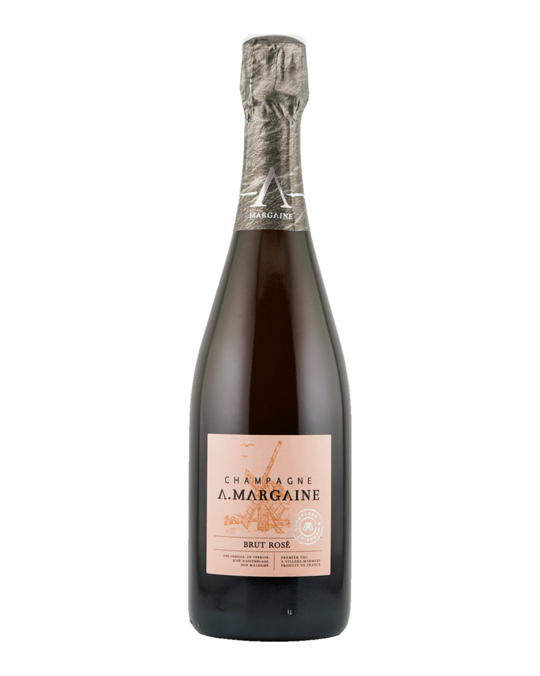 Bottle of A. Margaine Brut Rose champagne