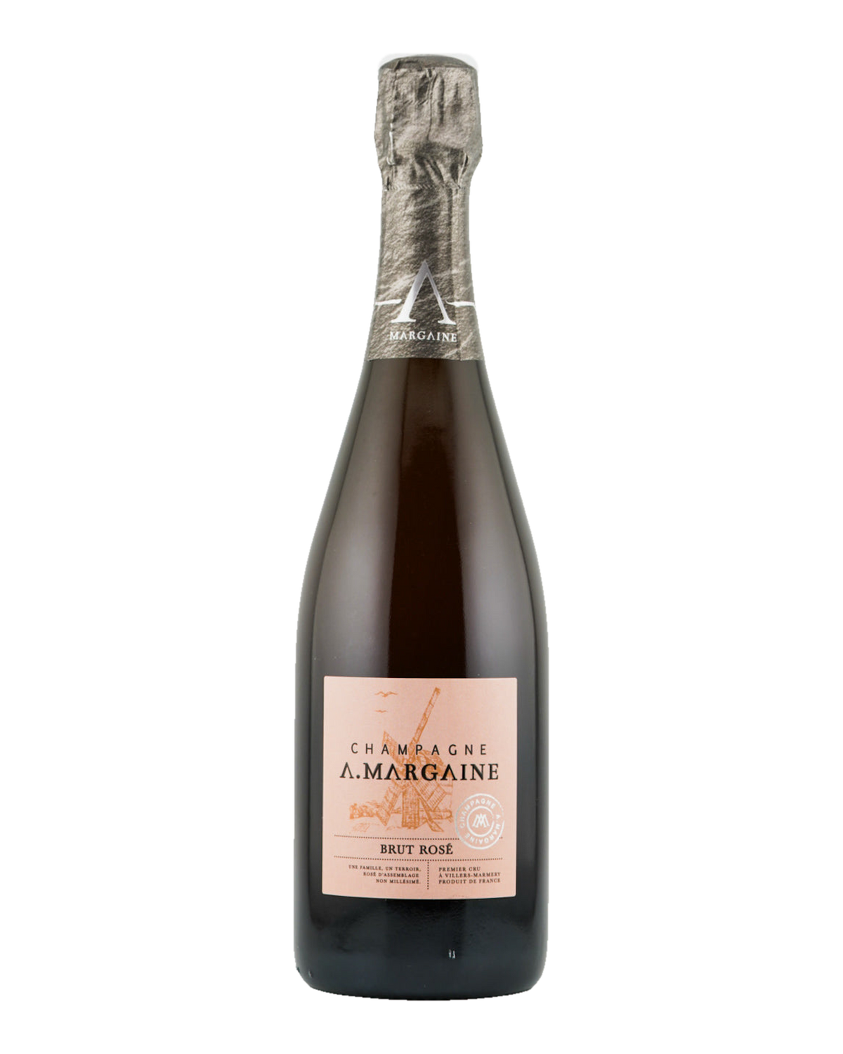 Bottle of A. Margaine Brut Rose champagne