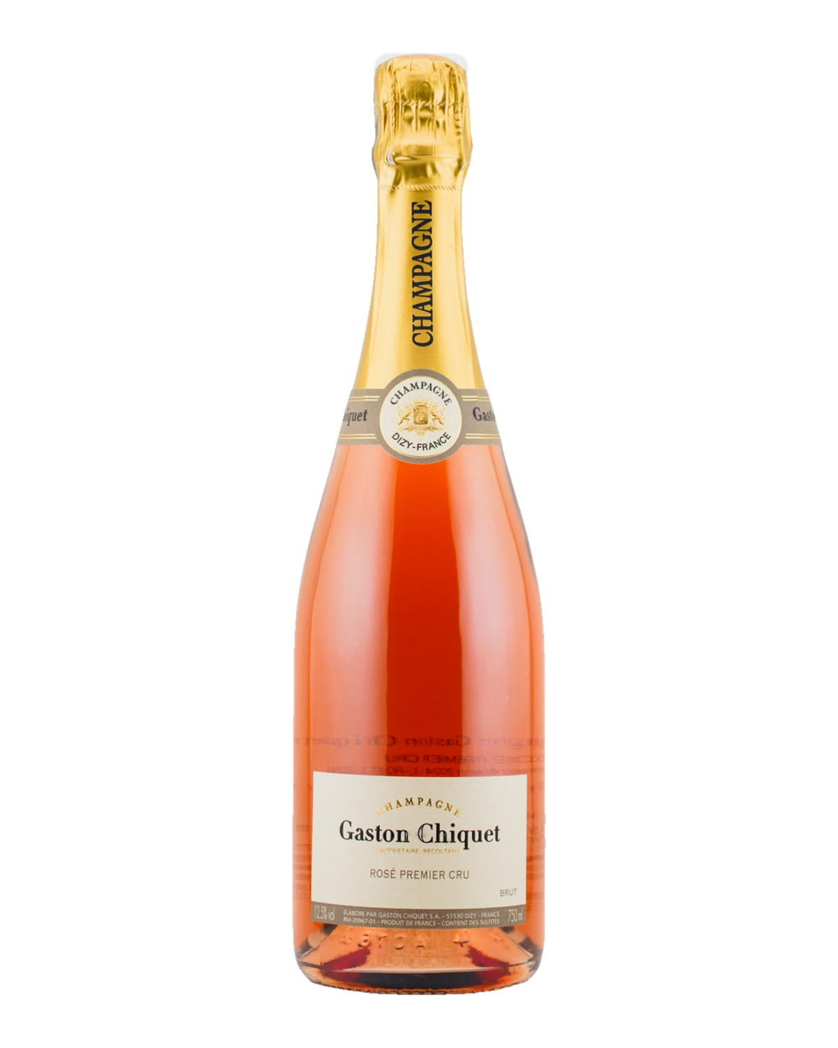 Bottle of Gaston Chiquet Premier Cru Brut Rosé Champagne NV
