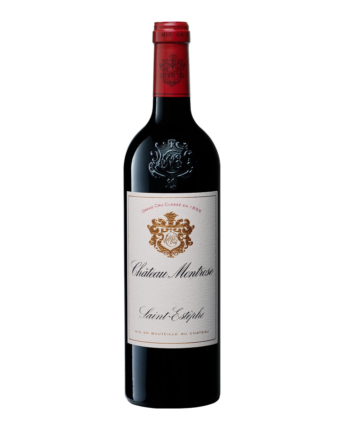Bottle of Château Montrose Saint-Estèphe, Bordeaux, France 2020