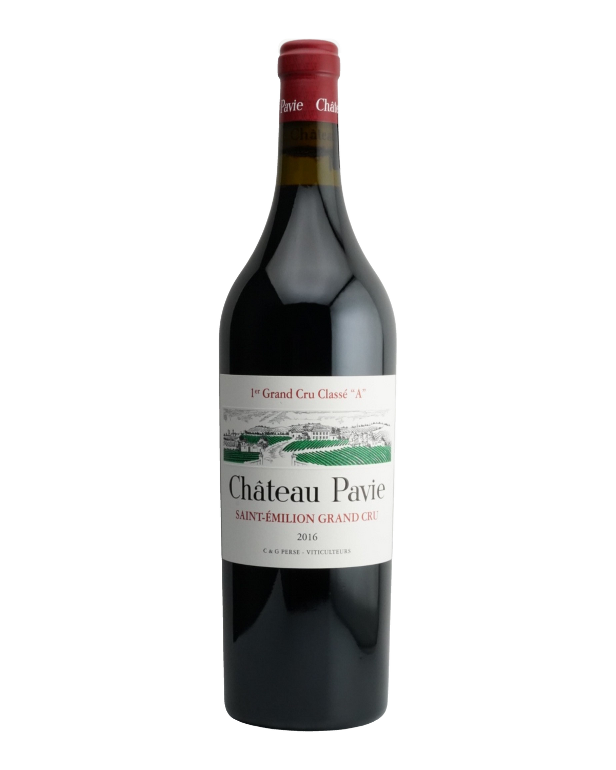 Bottle of Chateau Pavie, Saint Emilion 1er Grand Cru Classé A, Bordeaux, France 2016