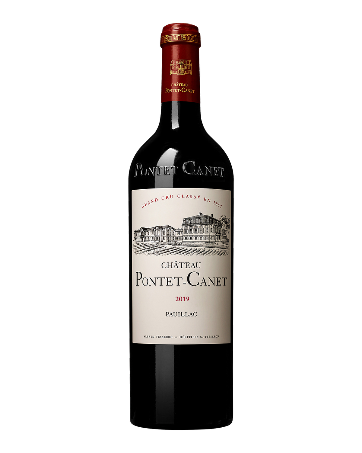 Bottle of Château Pontet-Canet Pauillac, Bordeaux, France 2019