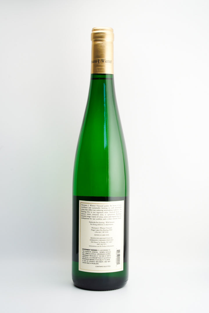 Hermann J. Wiemer Dry Riesling, Seneca Lake AVA, New York 2022