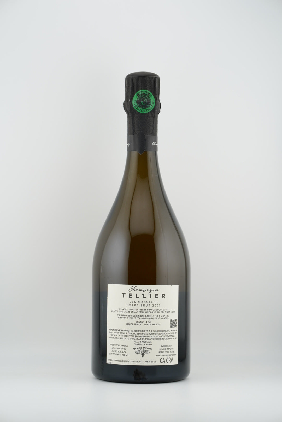 Tellier 'Les Massales' Extra Brut Rosé Champagne 2021