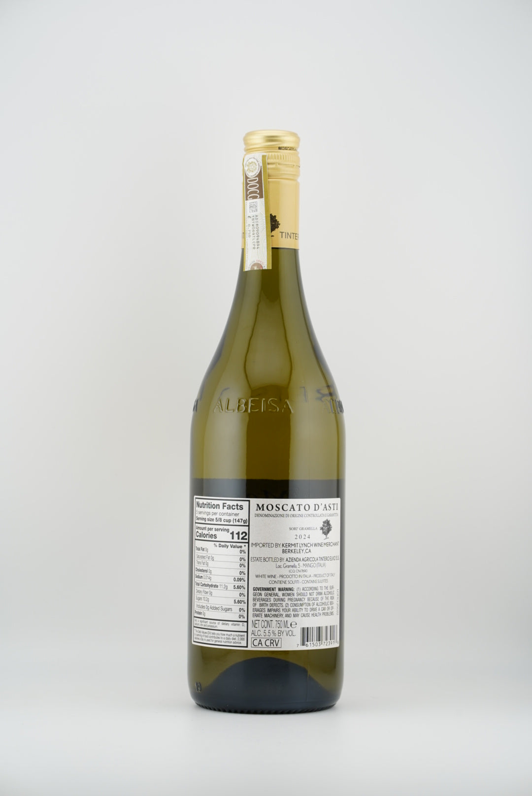 Elvio Tintero Moscato d’Asti “Sorì Gramella”, Moscato d’Asti DOCG, Piedmont, Italy 2024