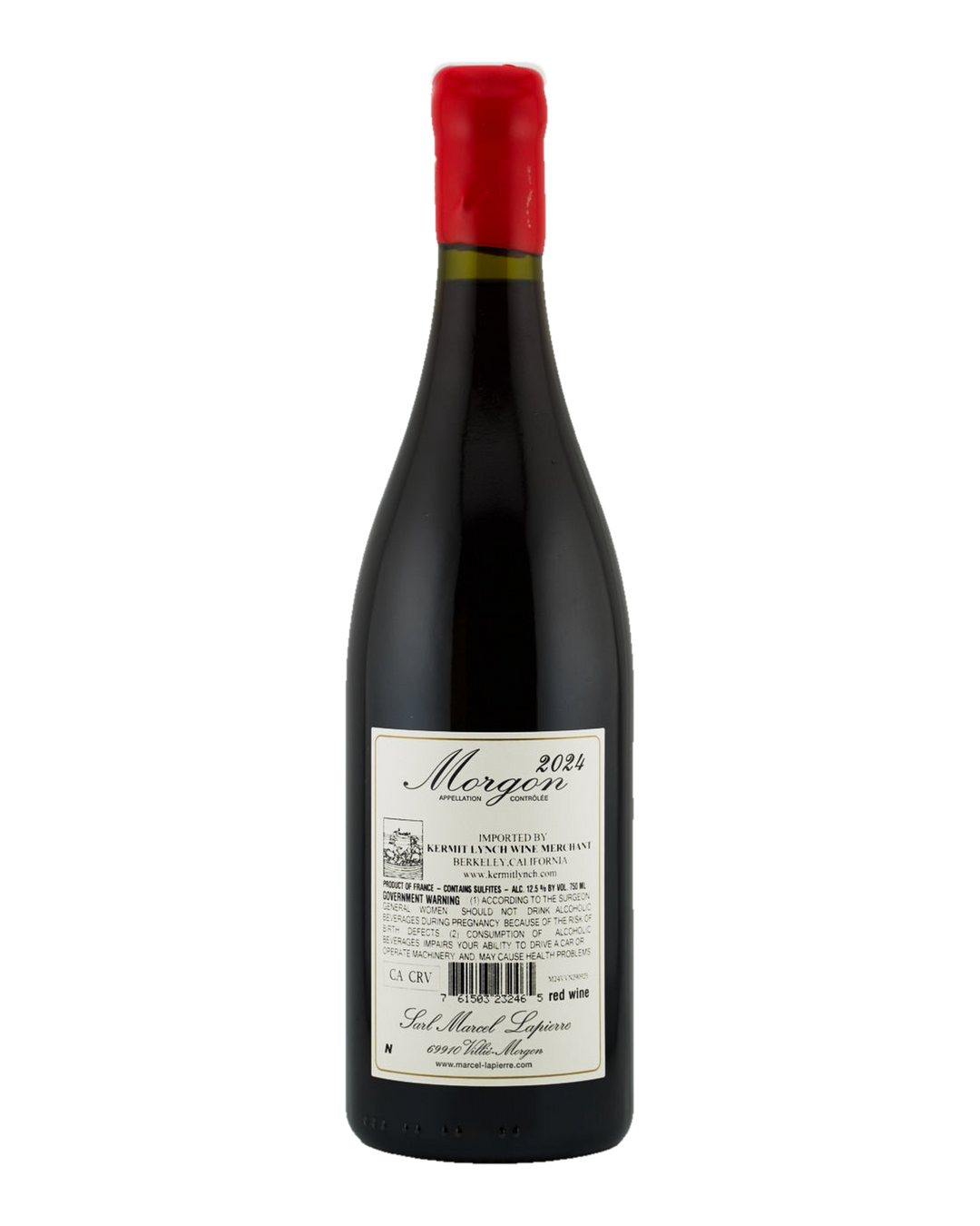 Bottle of Domaine Lapierre Morgon “Cuvée Marcel Lapierre”, Beaujolais, France 2024