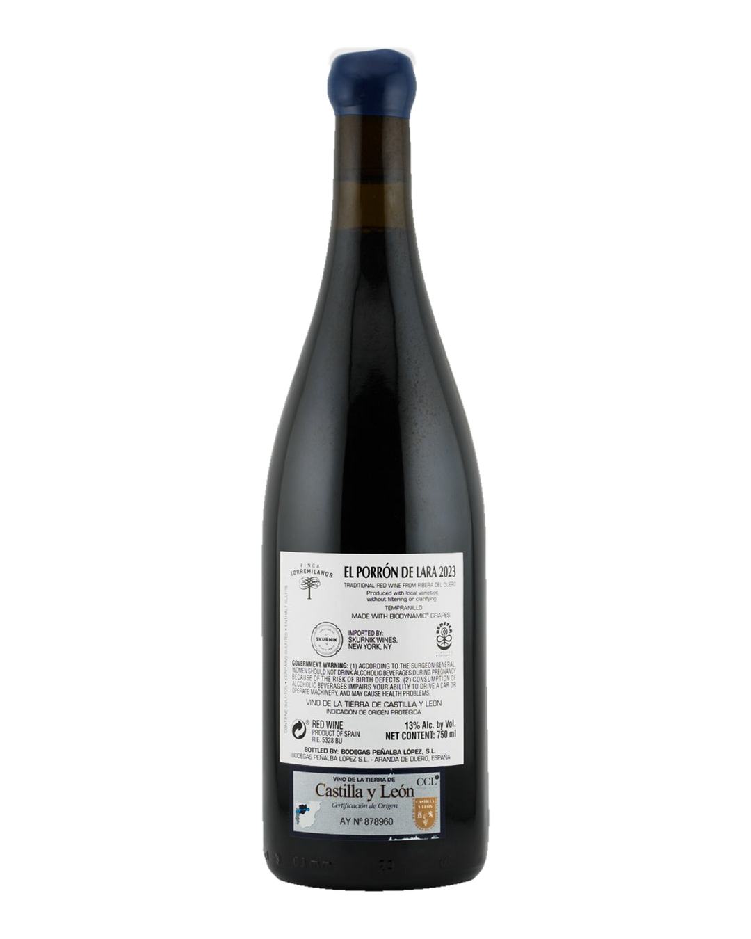 Bottle of Finca Torremilanos ‘El Porrón de Lara’, Tempranillo, Ribera del Duero DO, Spain 2023