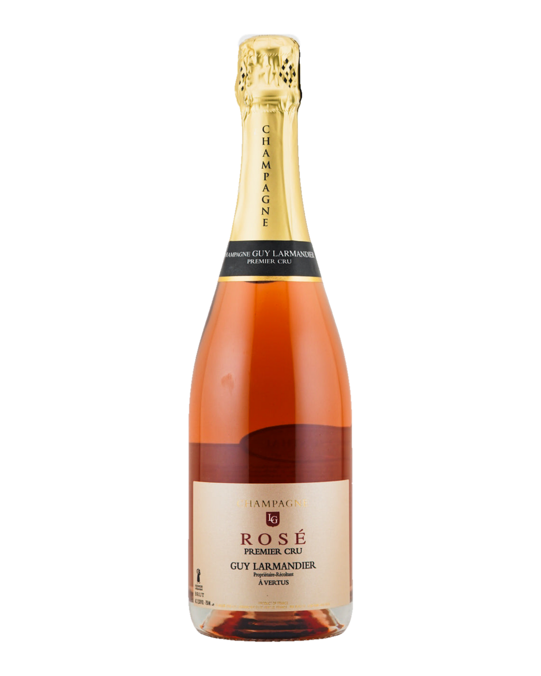 Bottle of Guy Larmandier Brut Rose 1er Cru Champagne NV