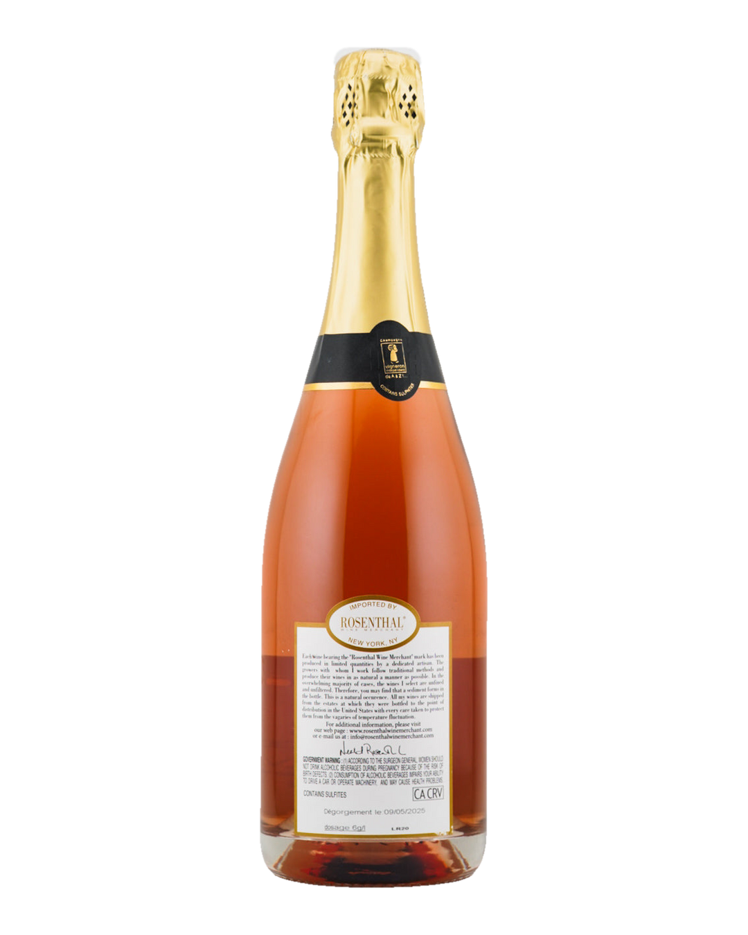 Bottle of Guy Larmandier Brut Rose 1er Cru Champagne NV