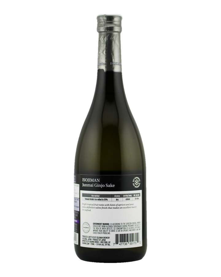 Bottle of Isojiman “Pride of the Seashore”, Junmai Ginjo Sake, Shizuoka, Japan