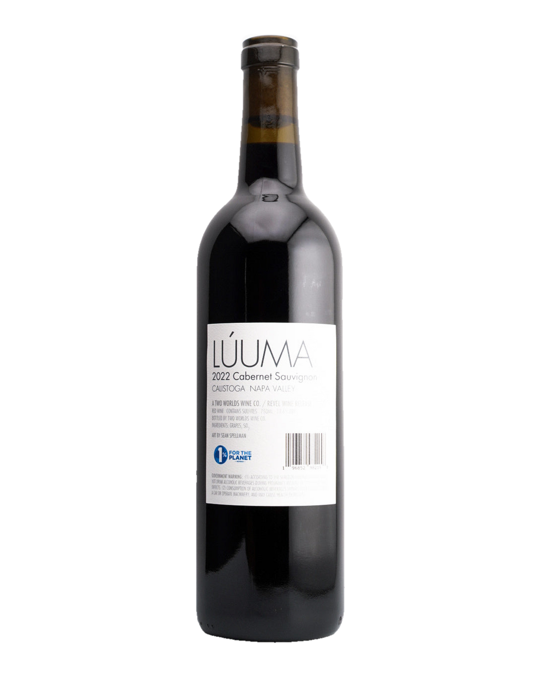Bottle of LÚUMA Cabernet Sauvignon, Calistoga, Napa Valley, California 2022