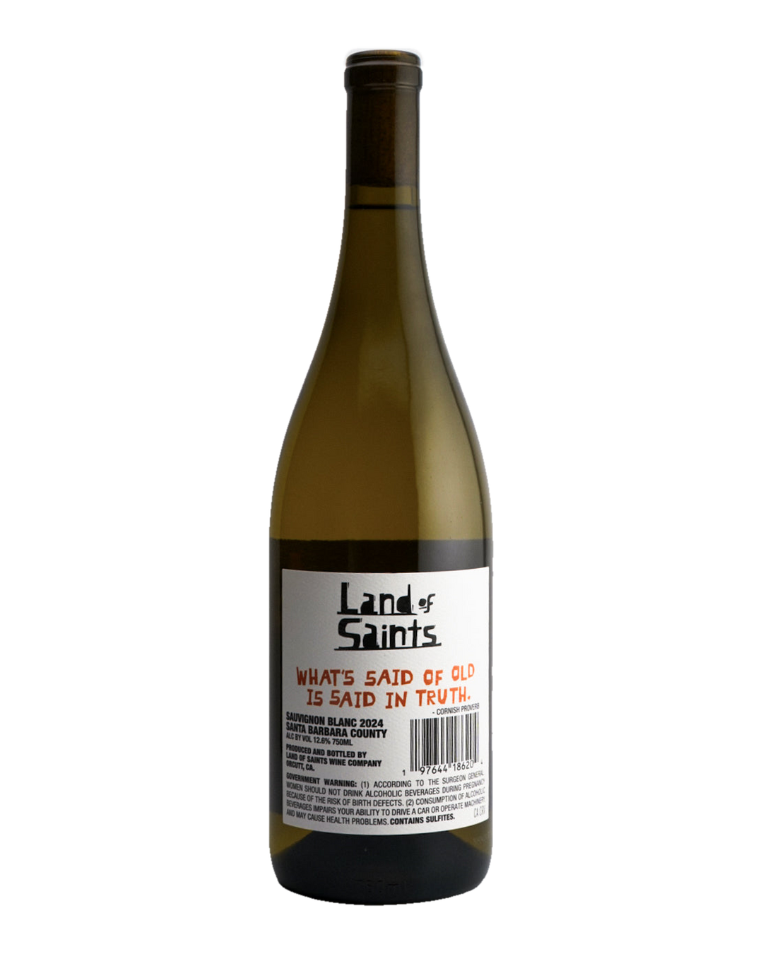 Bottle of Land of Saints, Sauvignon Blanc, Santa Barbara County, California 2024