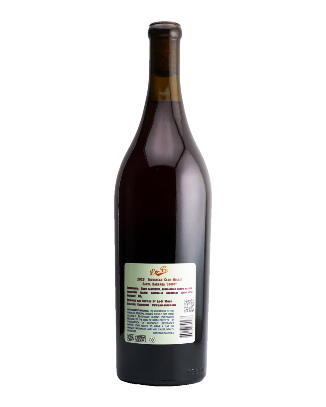 Bottle of Lo-Fi Wines "Clos Mullet" Trousseau, Santa Barbara County, California 2023