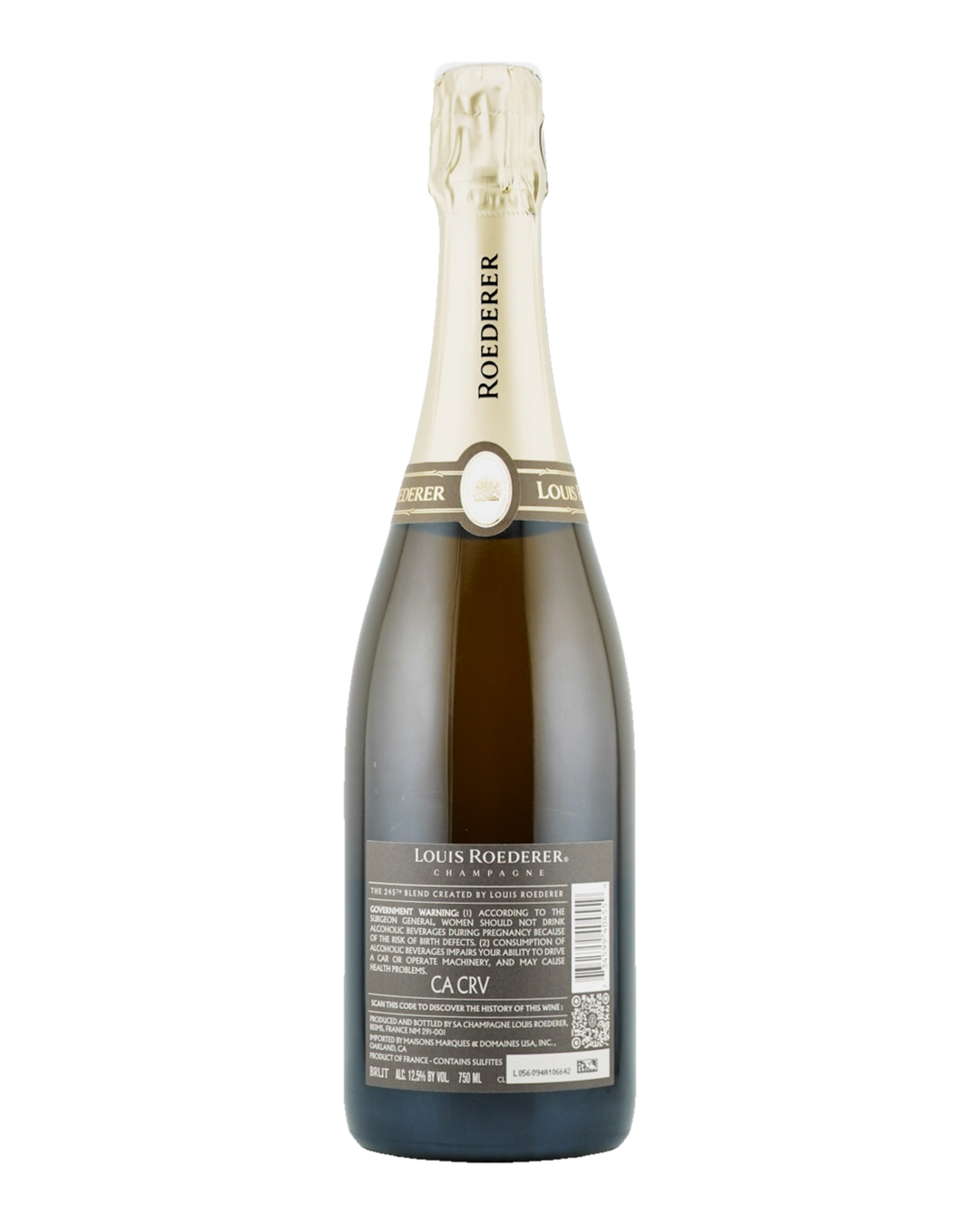 Bottle of Louis Roederer ‘Collection 245’ Brut Champagne NV