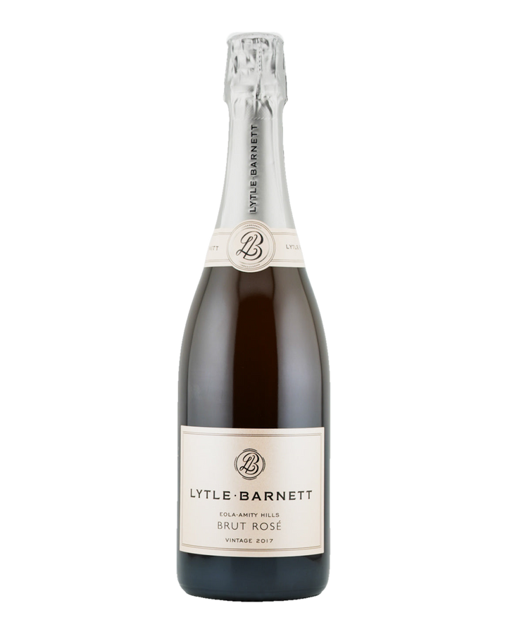 Bottle of Lyttle-Barnett Brut Rosé sparkling wine