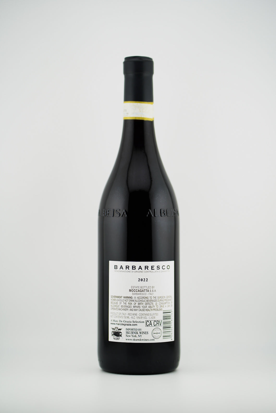 Moccagatta Barbaresco DOCG, Piedmont, Italy 2022