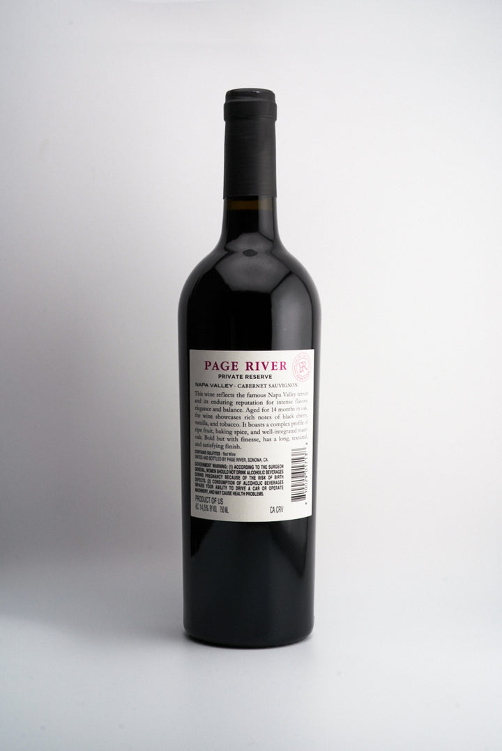 Page River "Private Reserve" Cabernet Sauvignon, Napa Valley, California 2022