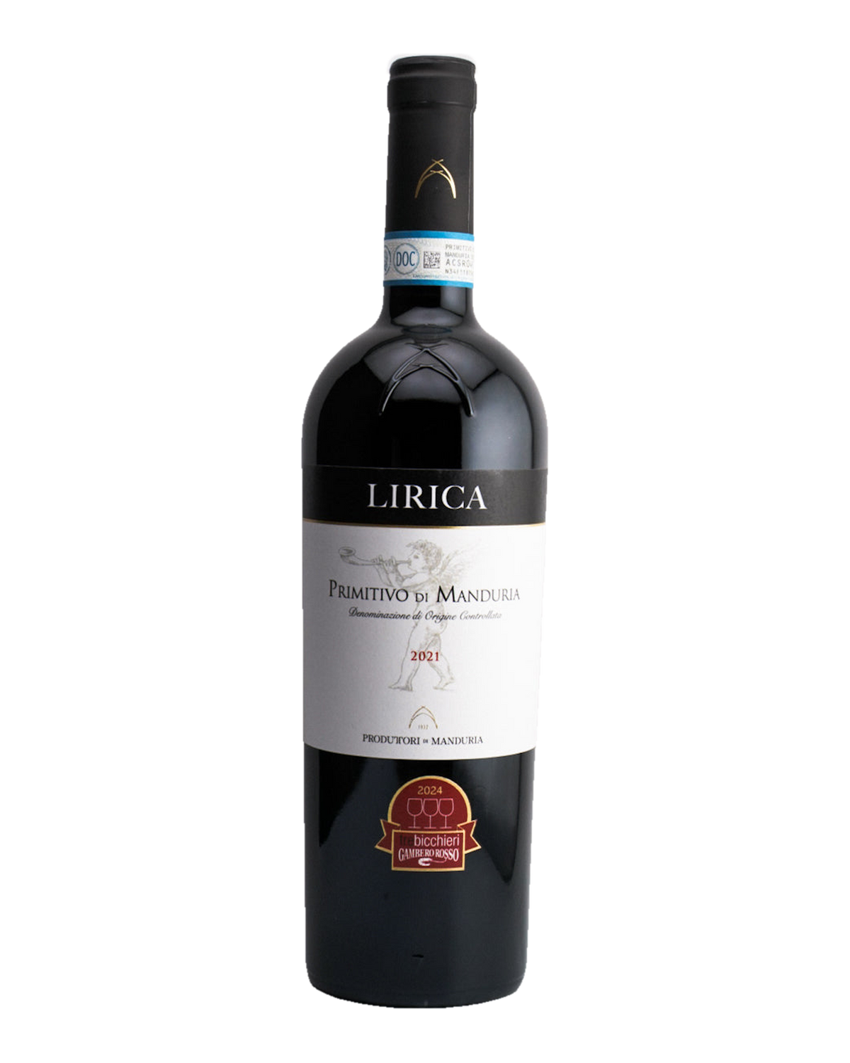 Bottle of Produttori Di Manduria "Lirica" Primitivo di Manduria DOC, Puglia, Italy 2022