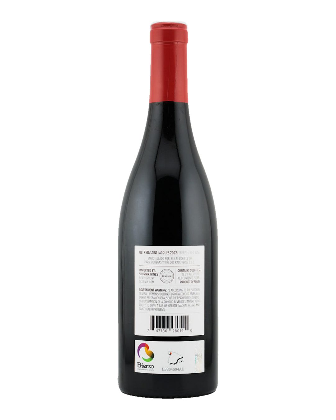 Bottle of Raul Perez Ultreia “Saint Jacques” Mencia, Bierzo, Spain 2022