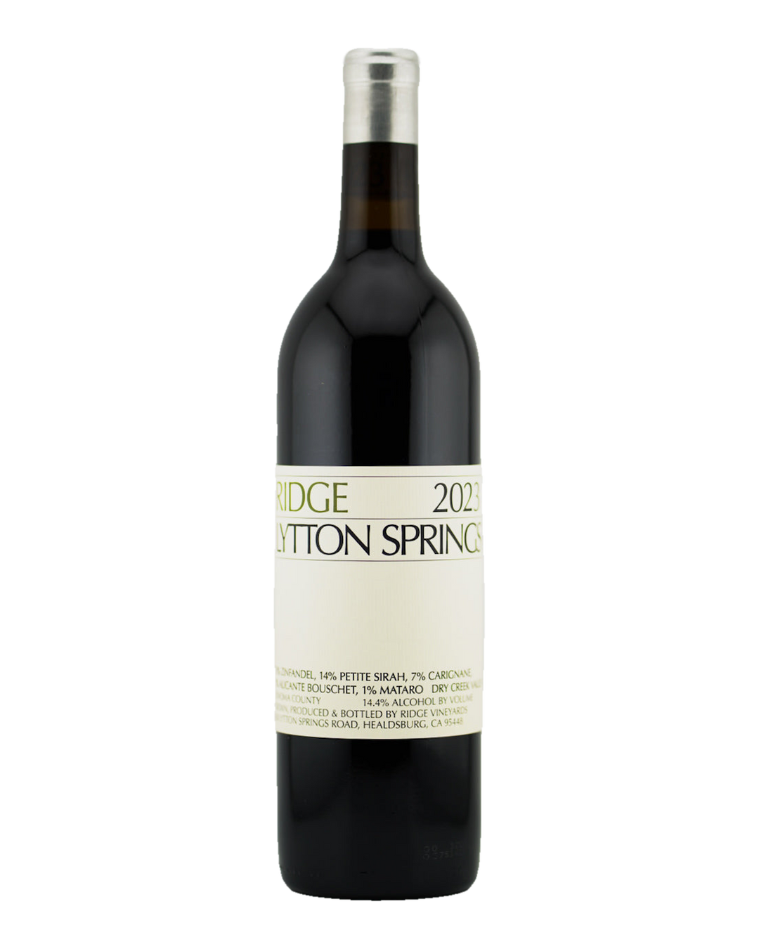 Bottle of Ridge Vineyards Lytton Springs, Dry Creek Valley, California 2023