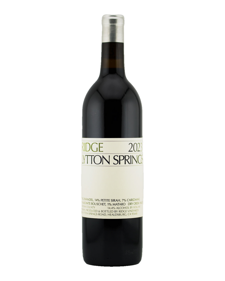 Bottle of Ridge Vineyards Lytton Springs, Dry Creek Valley, California 2023