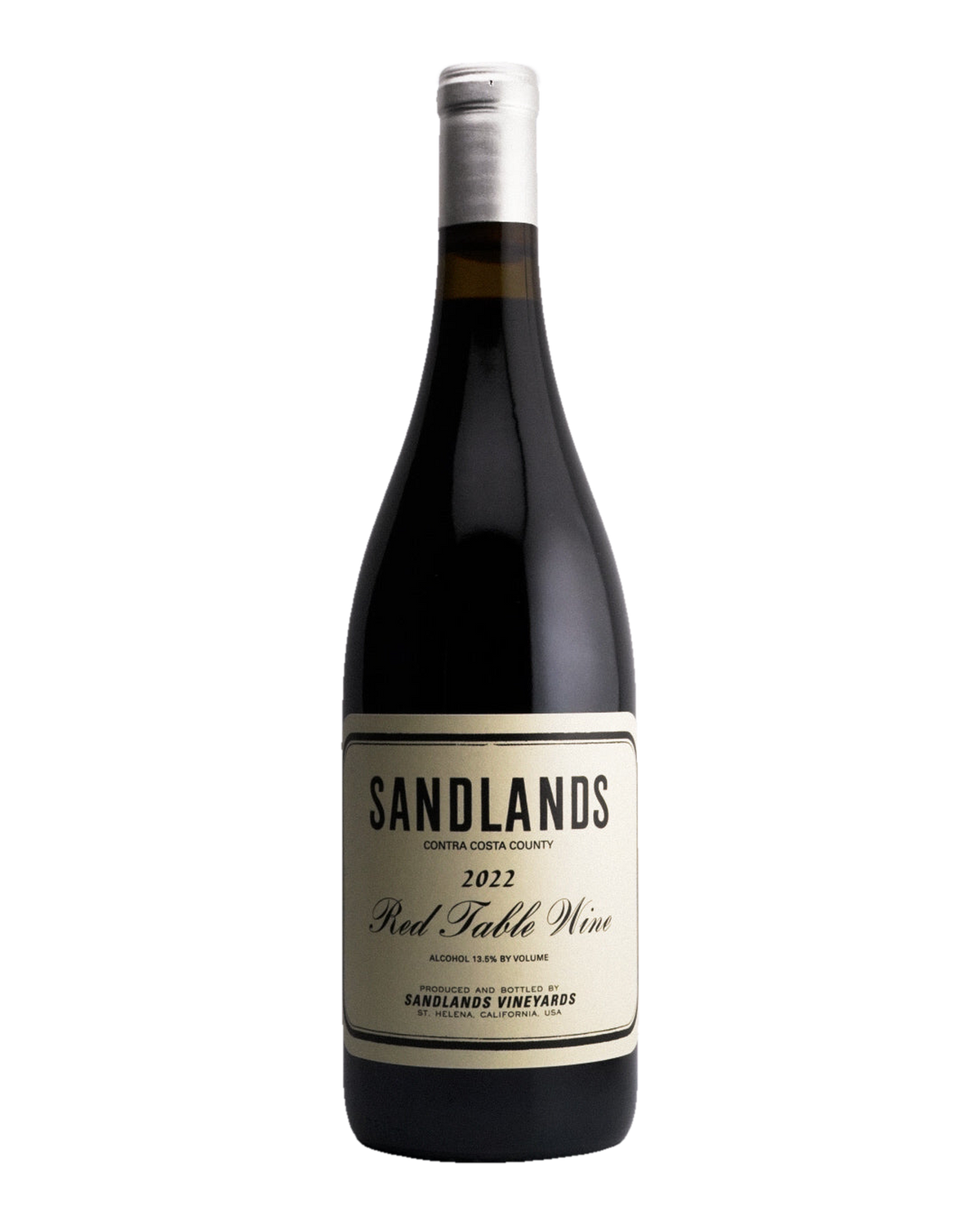 Bottle of Sandlands Vineyards Red Table Wine, Contra Costa County, California 2022