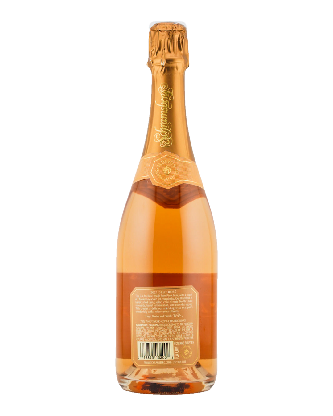 Bottle of Schramsberg Brut Rose, Napa, California 2021