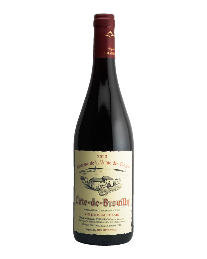 Bottle of Nicole Chanrion "Domaine de la Voûte des Crozes", Côte-de-Brouilly, Beaujolais, France 2023