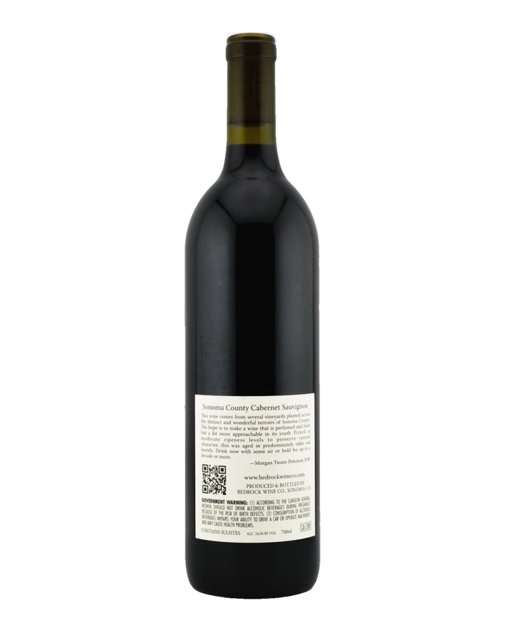 Bottle of Bedrock Wine Co. Cabernet Sauvignon, Sonoma County, California 2023