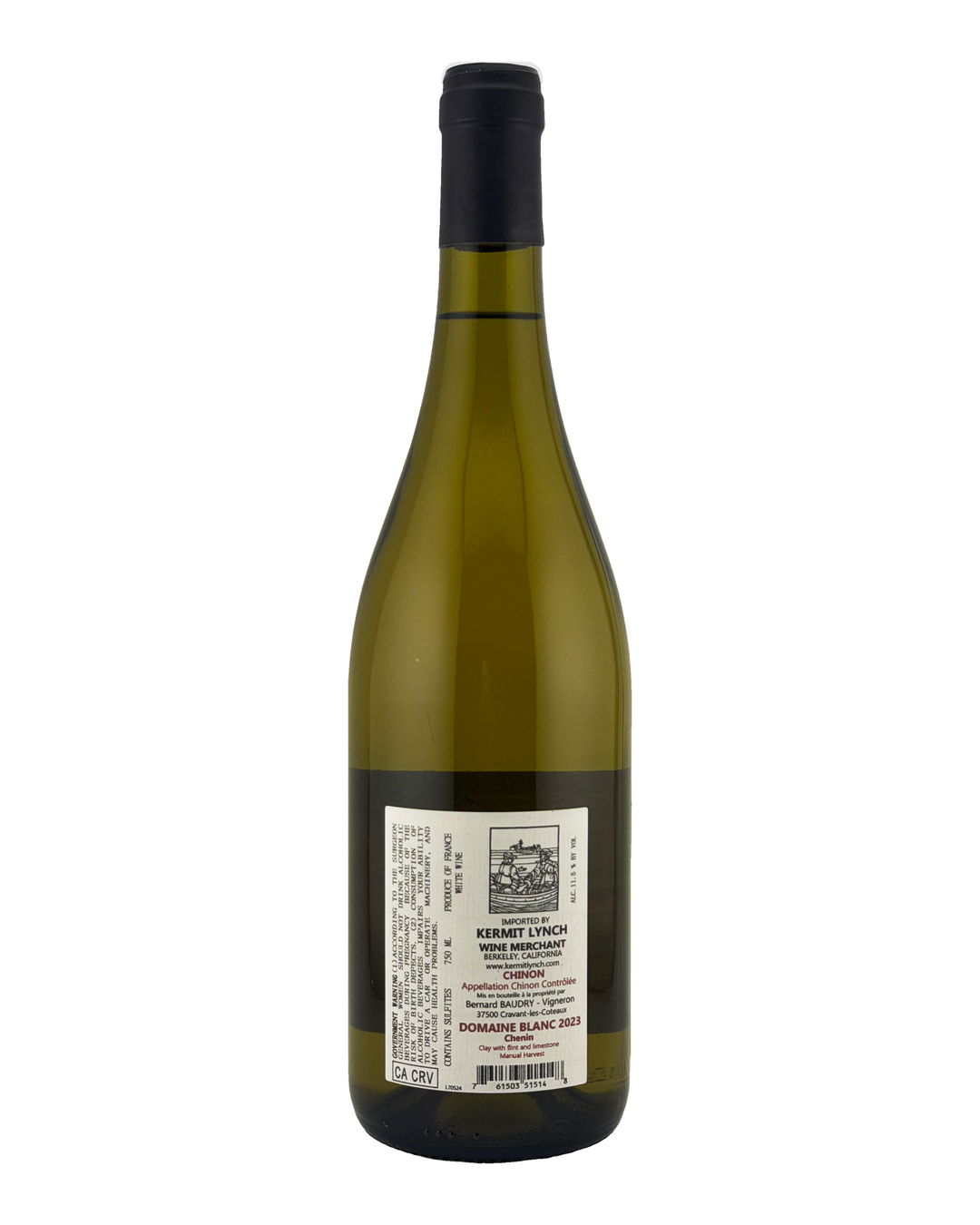 Bottle of Bernard Baudry Chinon Blanc, Loire Valley, France 2023