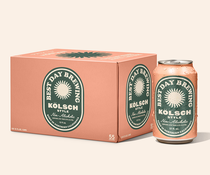 Best Day Brewing Non Alcoholic Kölsch Beer 6-Pack