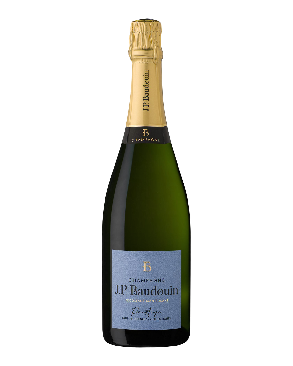 Bottle of Champagne Baudouin 'Cuvée Prestige', Champagne, France NV