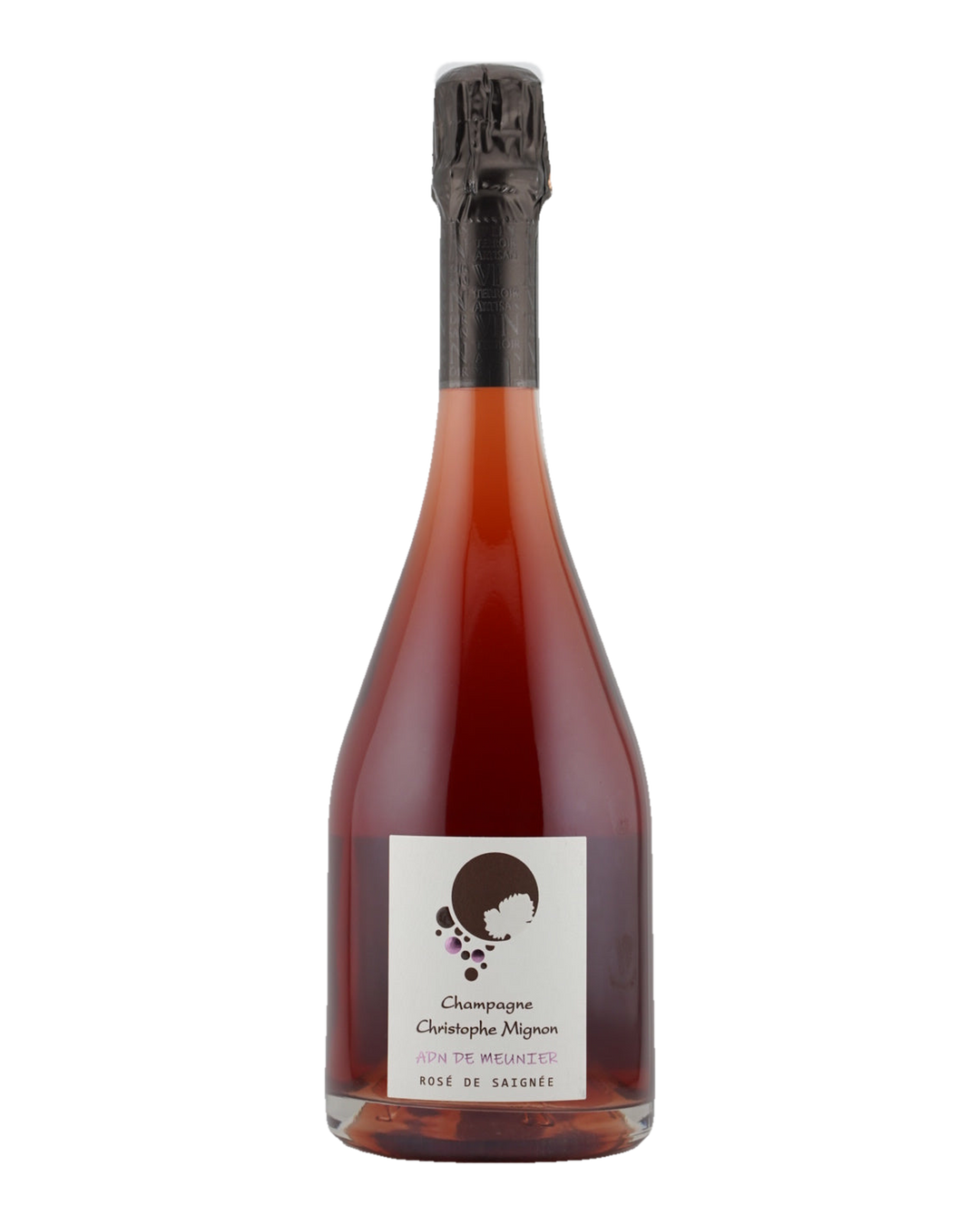Bottle of Christophe Mignon Brut Nature Rosé de Saignée Champagne NV