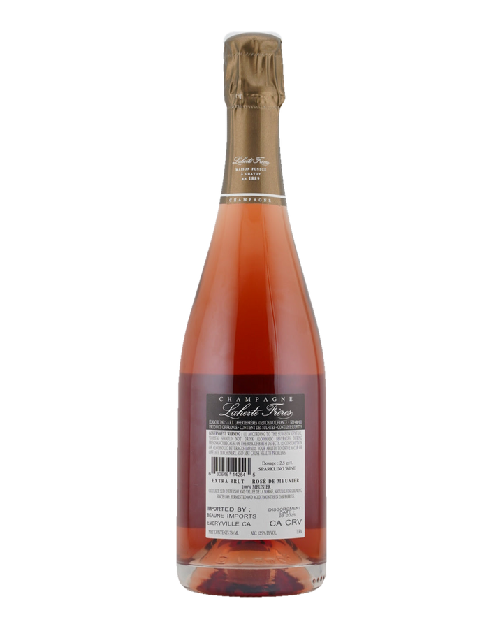 Bottle of Laherte Frères Extra Brut Rosé de Meunier Champagne NV